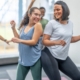 two women in a dance studio