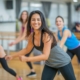 women working out in dance studio