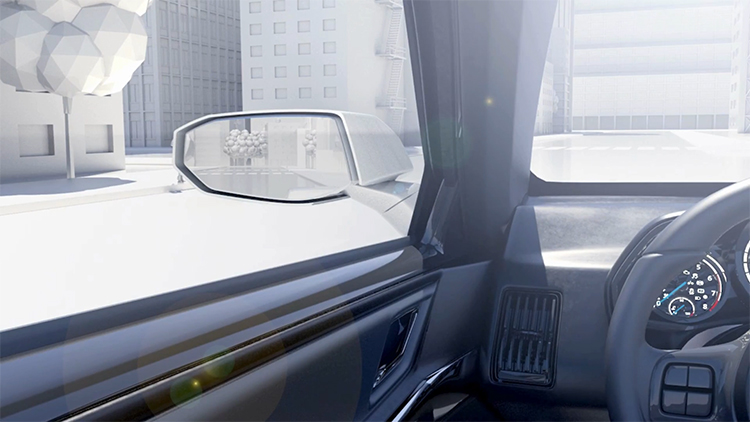 Animation of Exfinity Outside Mirror on a vehicle