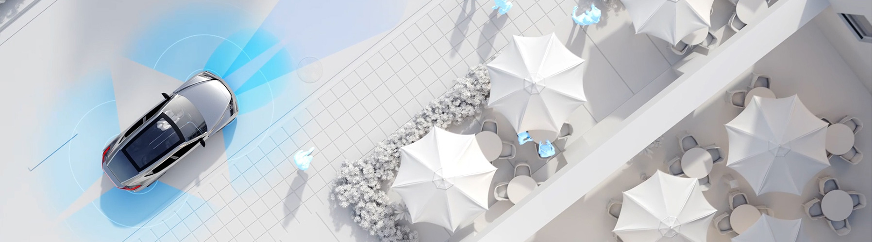 Thermal sensor detecting a deer on the road at night