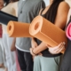 people carrying yoga mats